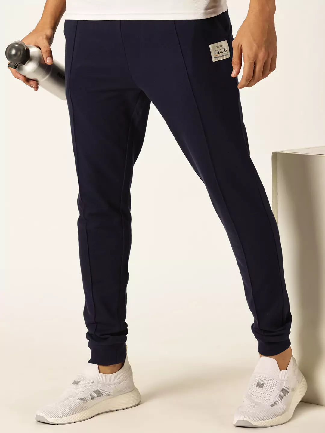 Naval Academy Straight-Fit Mid-Rise Track Pants For Men