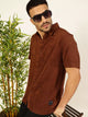Thomas Scott Men Relaxed Fit Terry Towel Casual Knit Shirt