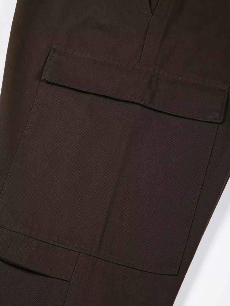 Thomas Scott Men Classic Straight Fit Mid-Rise Pure Cotton Easy Wash Cargos Trousers