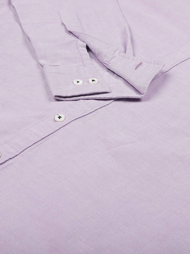 Thomas Scott Men Purple Relaxed Cotton Casual Sustainable Shirt