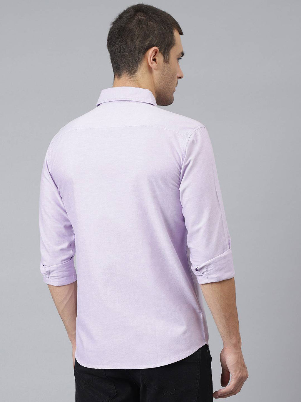 Thomas Scott Men Purple Relaxed Cotton Casual Sustainable Shirt