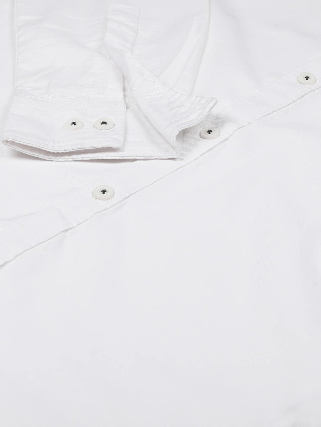 Thomas Scott Men White Relaxed Cotton Casual Sustainable Shirt