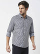 Thomas Scott Men Blue Relaxed Checked Cotton Casual Sustainable Shirt