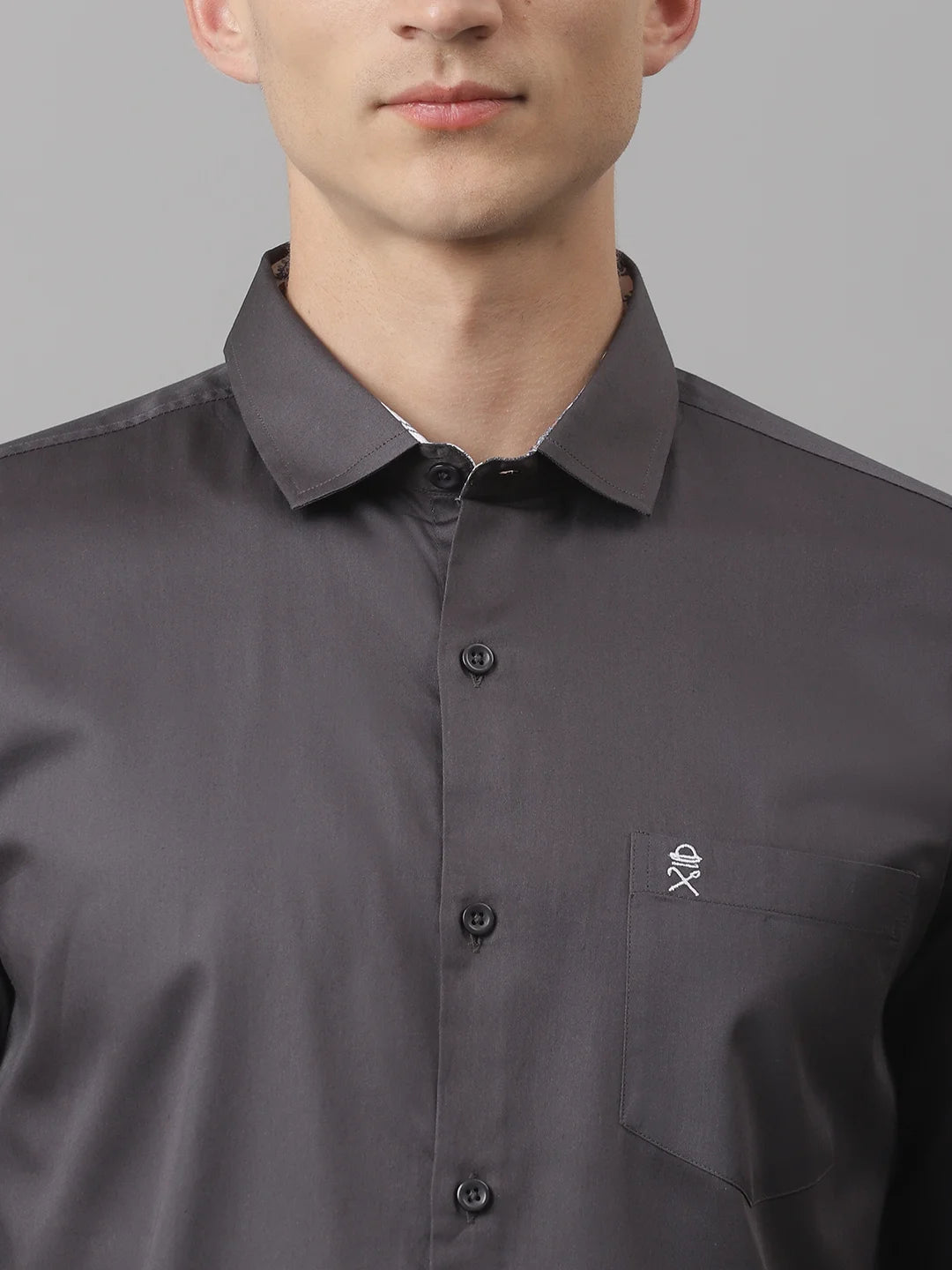 Thomas Scott Men Grey Relaxed Pure Cotton Casual Sustainable Shirt