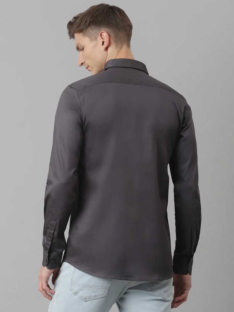 Thomas Scott Men Grey Relaxed Pure Cotton Casual Sustainable Shirt