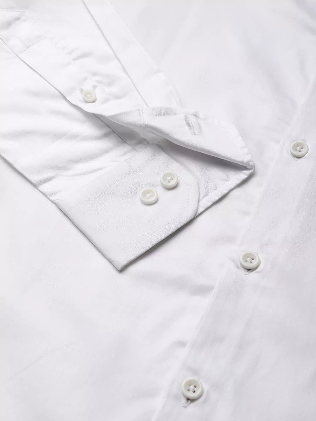 Thomas Scott Men White Relaxed Button-Down Collar Pure Cotton Casual Sustainable Shirt