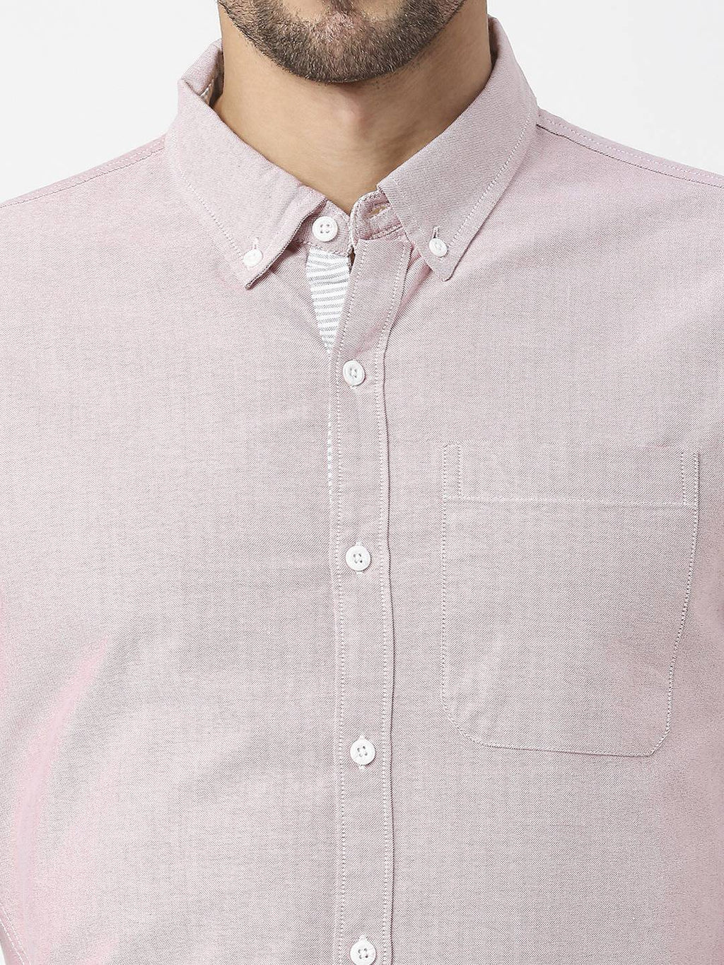 Thomas Scott Men Pure Cotton Button-Down Collar Smart Slim Fit Casual Shirt
