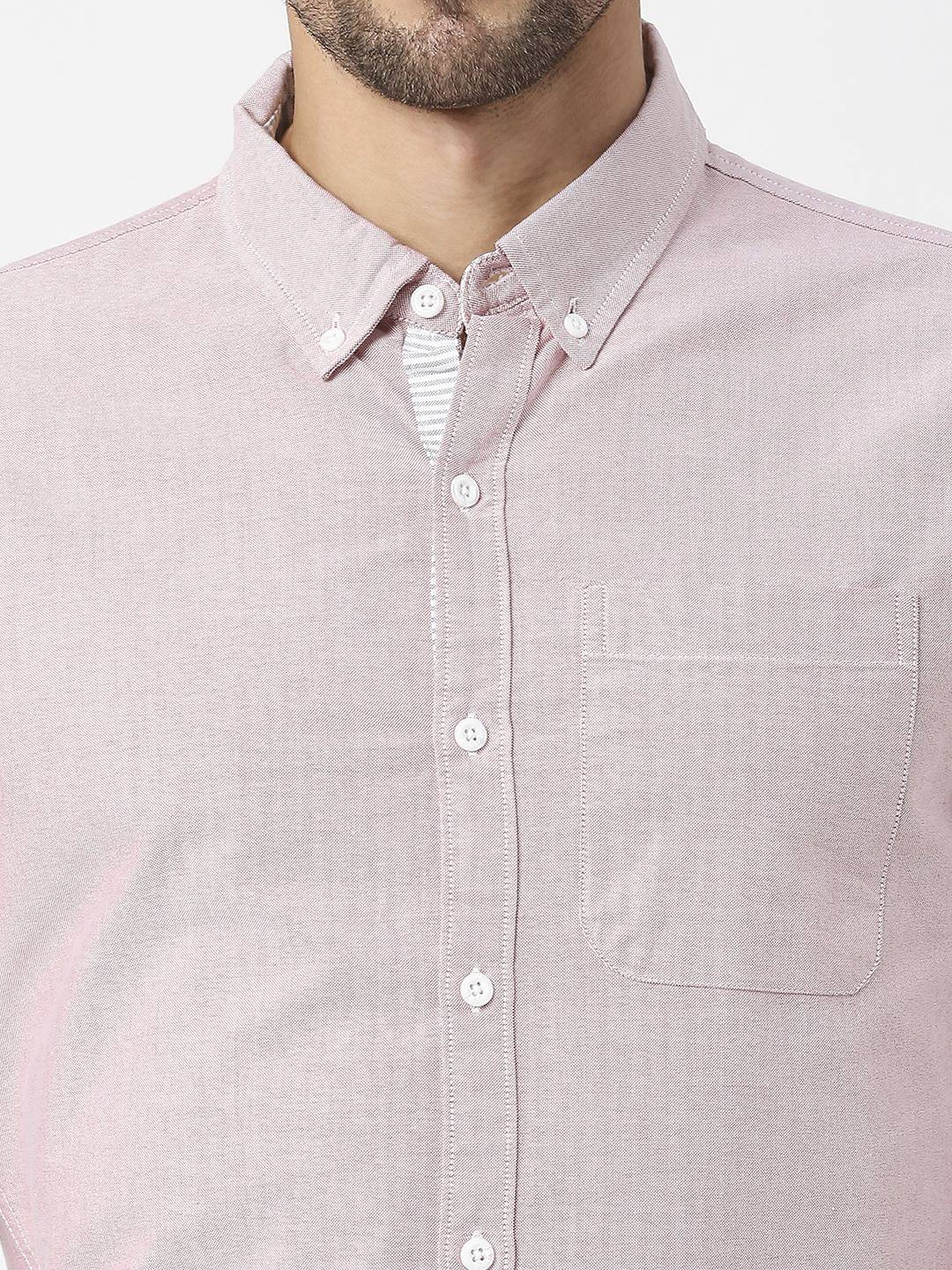 Thomas Scott Men Pure Cotton Button-Down Collar Smart Slim Fit Casual Shirt