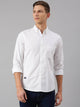 Thomas Scott Men White Slim Fit Cotton Casual Sustainable Shirt