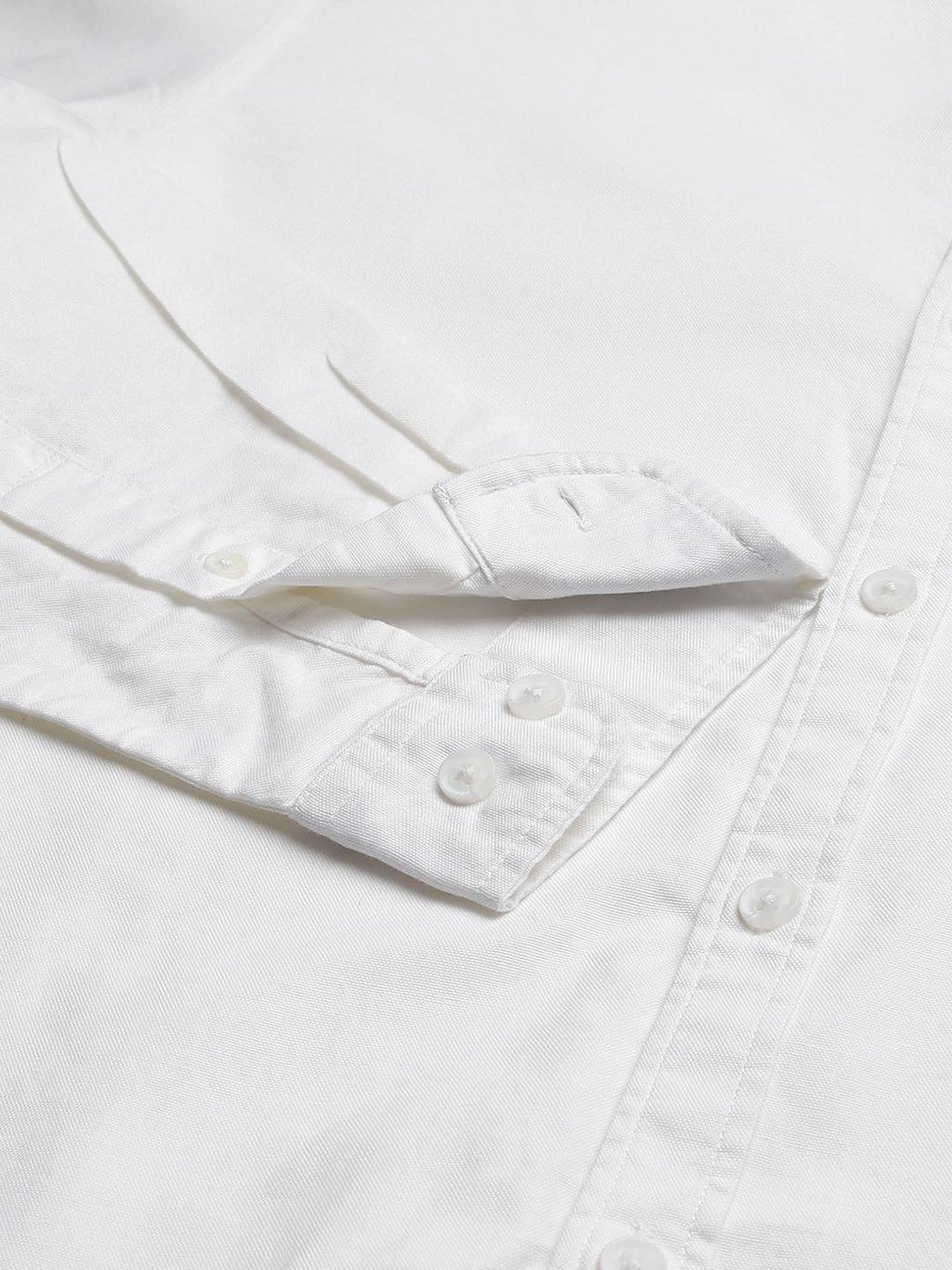 Thomas Scott Men White Slim Fit Cotton Casual Sustainable Shirt