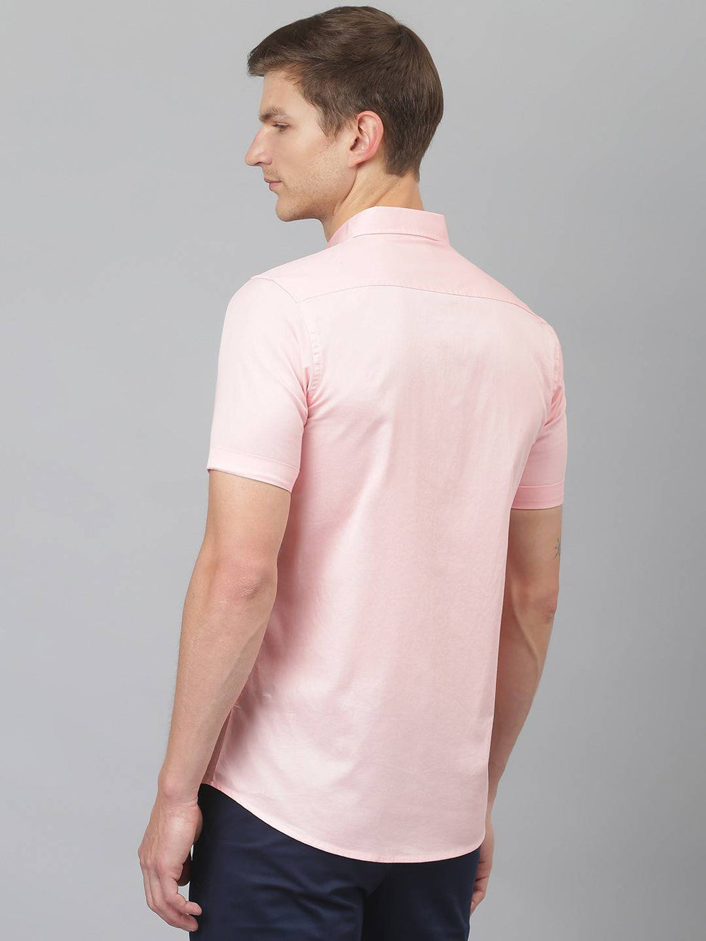 Thomas Scott Men Pink Slim Fit Cotton Casual Sustainable Shirt