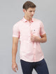 Thomas Scott Men Pink Slim Fit Cotton Casual Sustainable Shirt