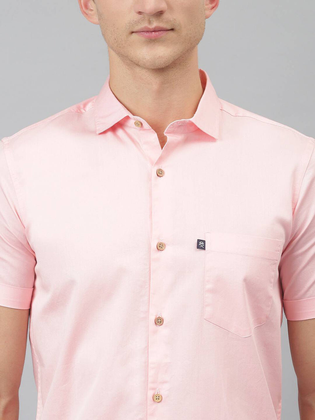 Thomas Scott Men Pink Slim Fit Cotton Casual Sustainable Shirt