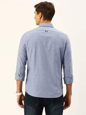 Thomas Scott Men Classic Slim Fit Pure Cotton Casual Shirt