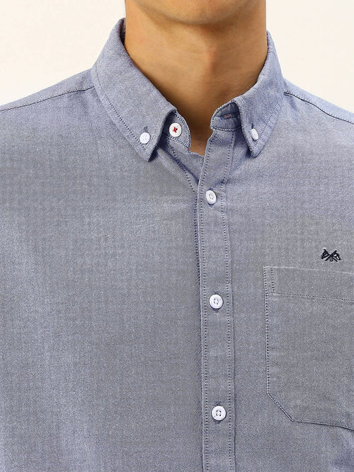 Thomas Scott Men Classic Slim Fit Pure Cotton Casual Shirt