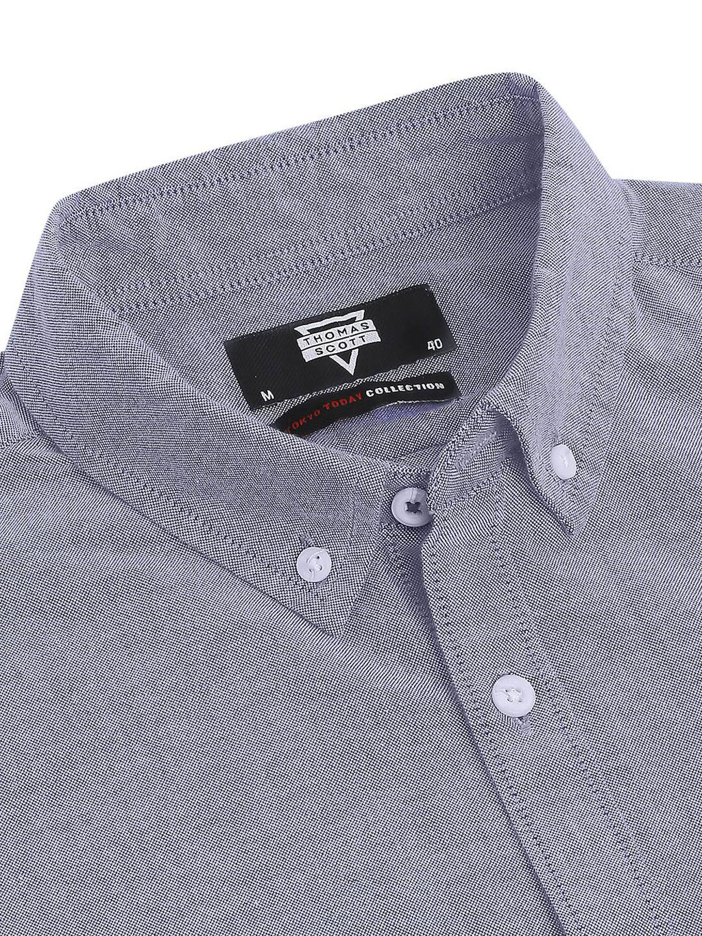 Thomas Scott Men Classic Slim Fit Pure Cotton Casual Shirt