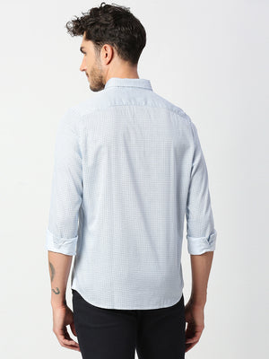 Thomas Scott Men Slim Fit Printed Casual Cotton Shirt