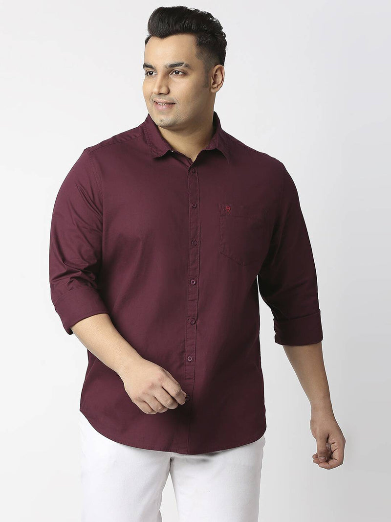 Thomas Scott Men Plus Size Cotton Casual Shirt