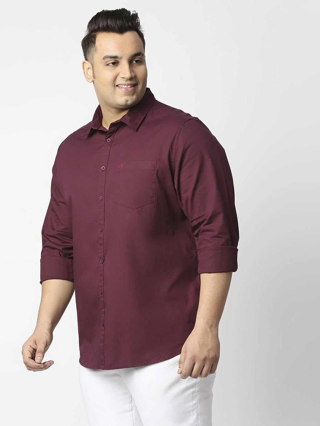 Thomas Scott Men Plus Size Cotton Casual Shirt