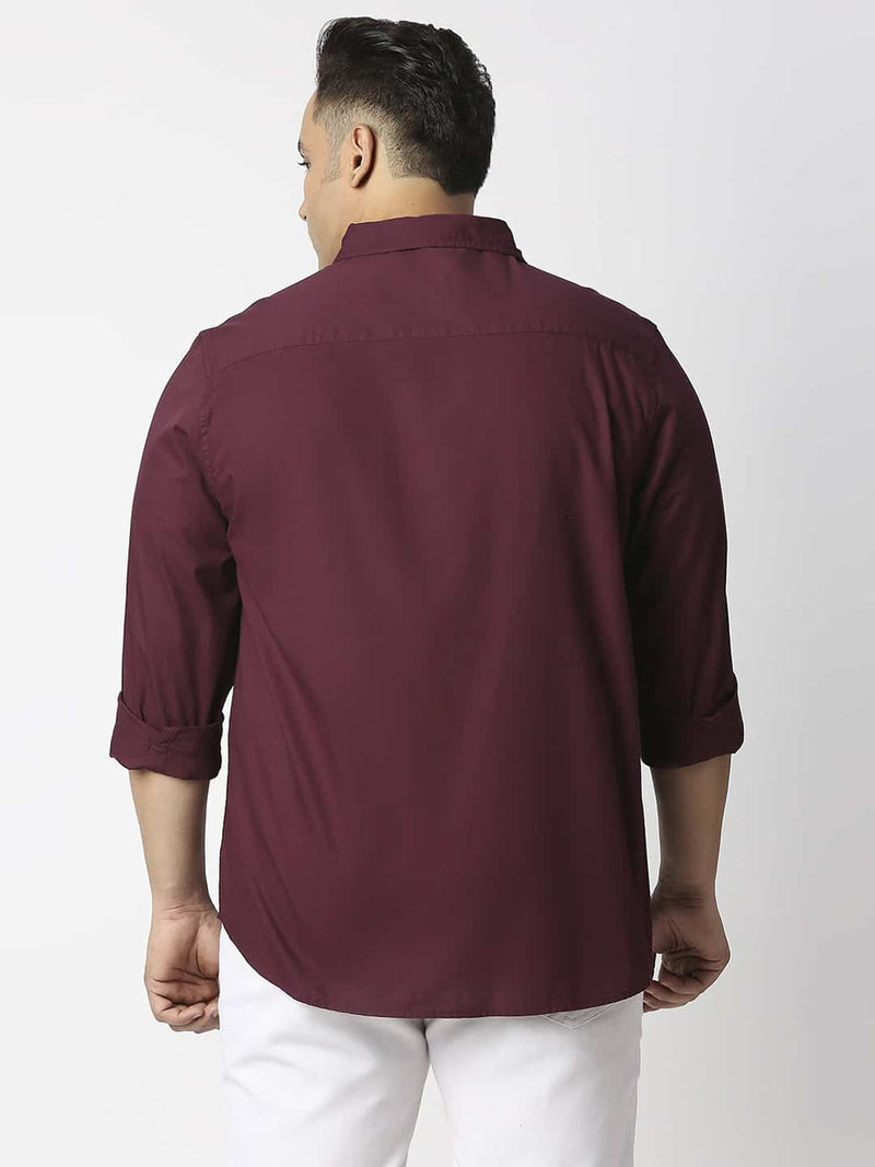Thomas Scott Men Plus Size Cotton Casual Shirt