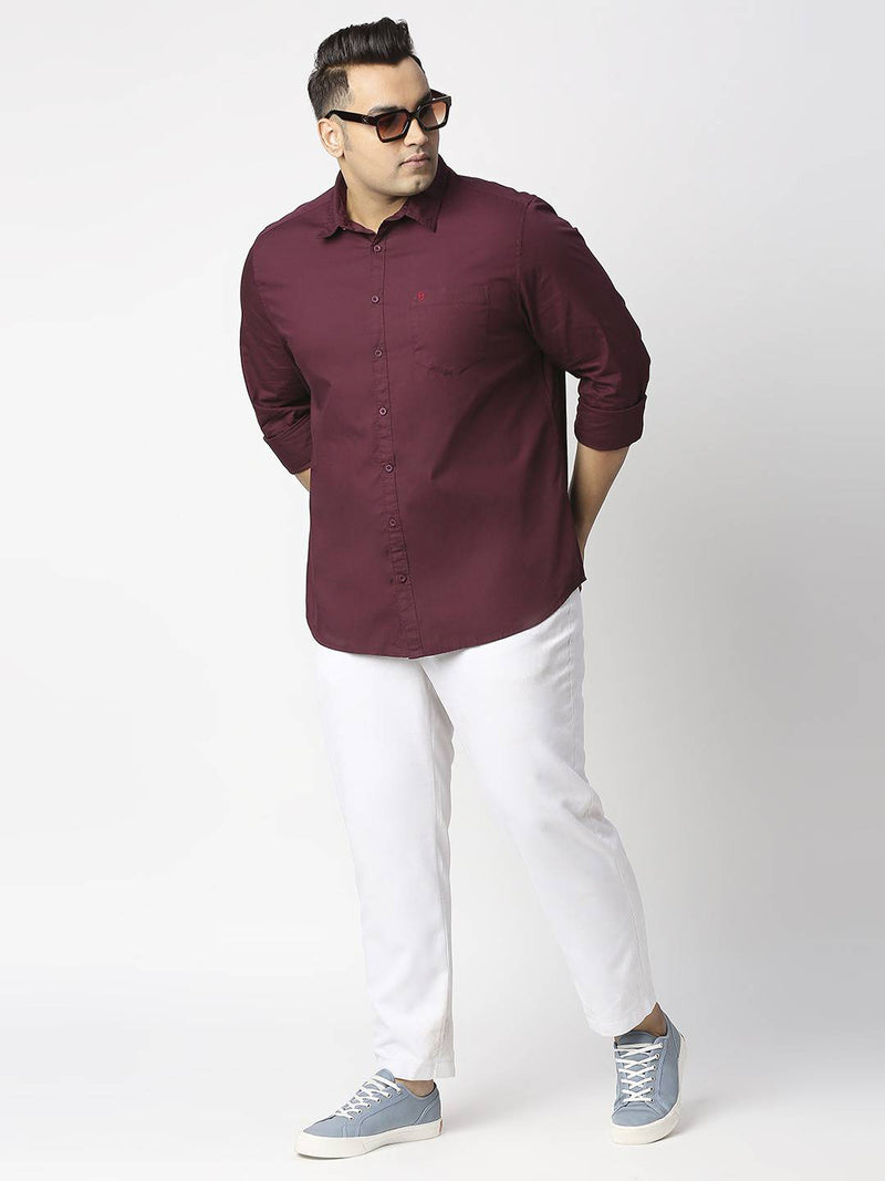 Thomas Scott Men Plus Size Cotton Casual Shirt
