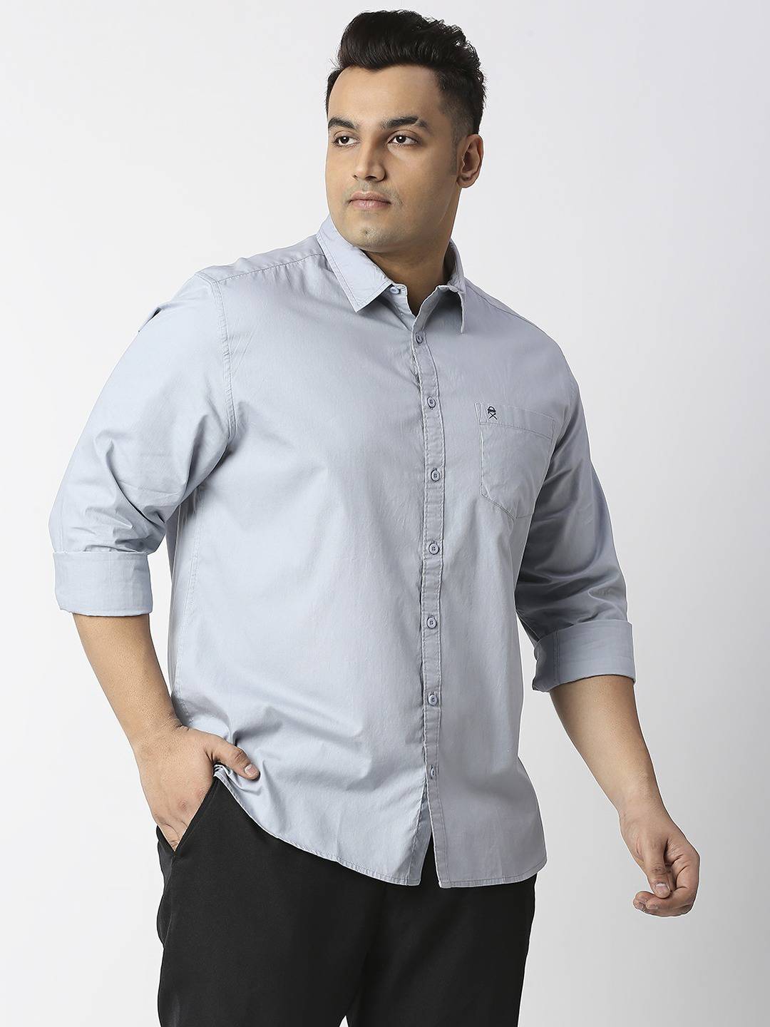 Thomas Scott Men Plus Size Cotton Casual Shirt