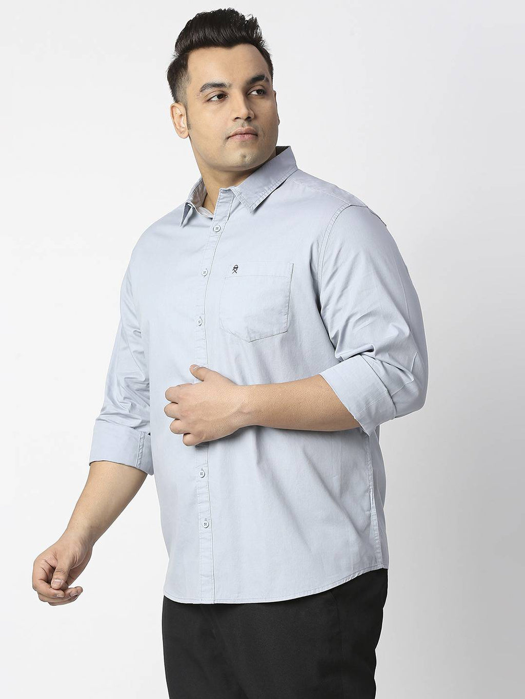 Thomas Scott Men Plus Size Cotton Casual Shirt