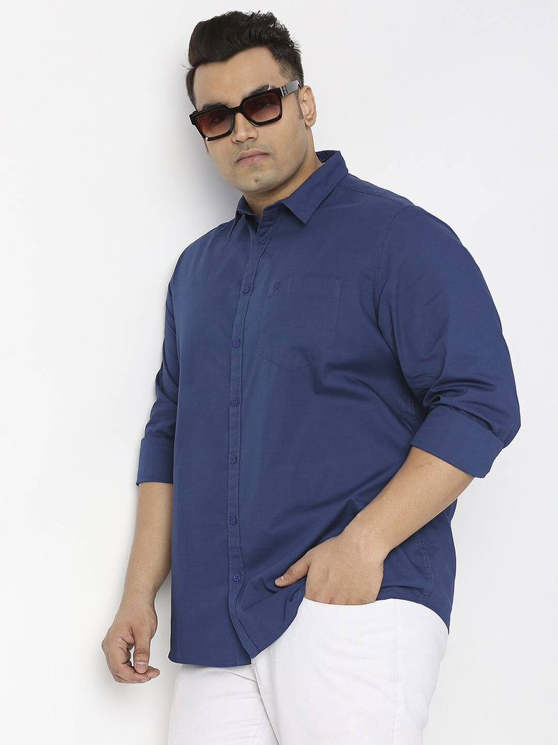 Thomas Scott Men Plus Size Cotton Casual Shirt