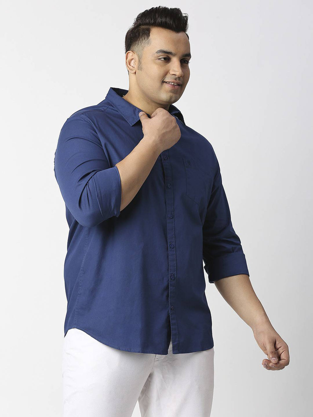 Thomas Scott Men Plus Size Cotton Casual Shirt