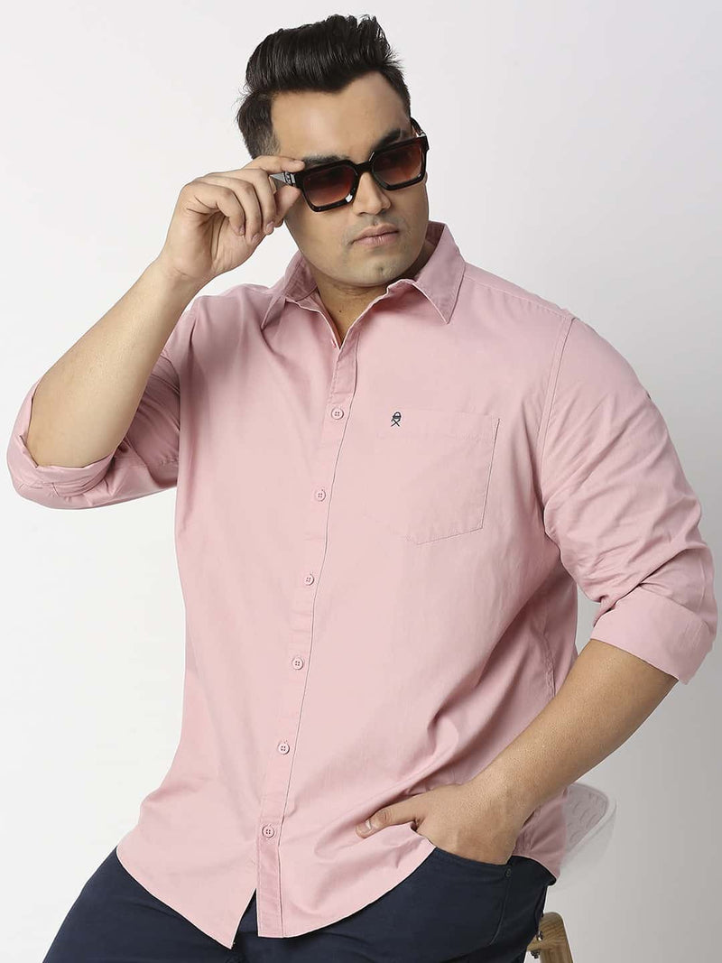 Thomas Scott Men Plus Size Cotton Casual Shirt