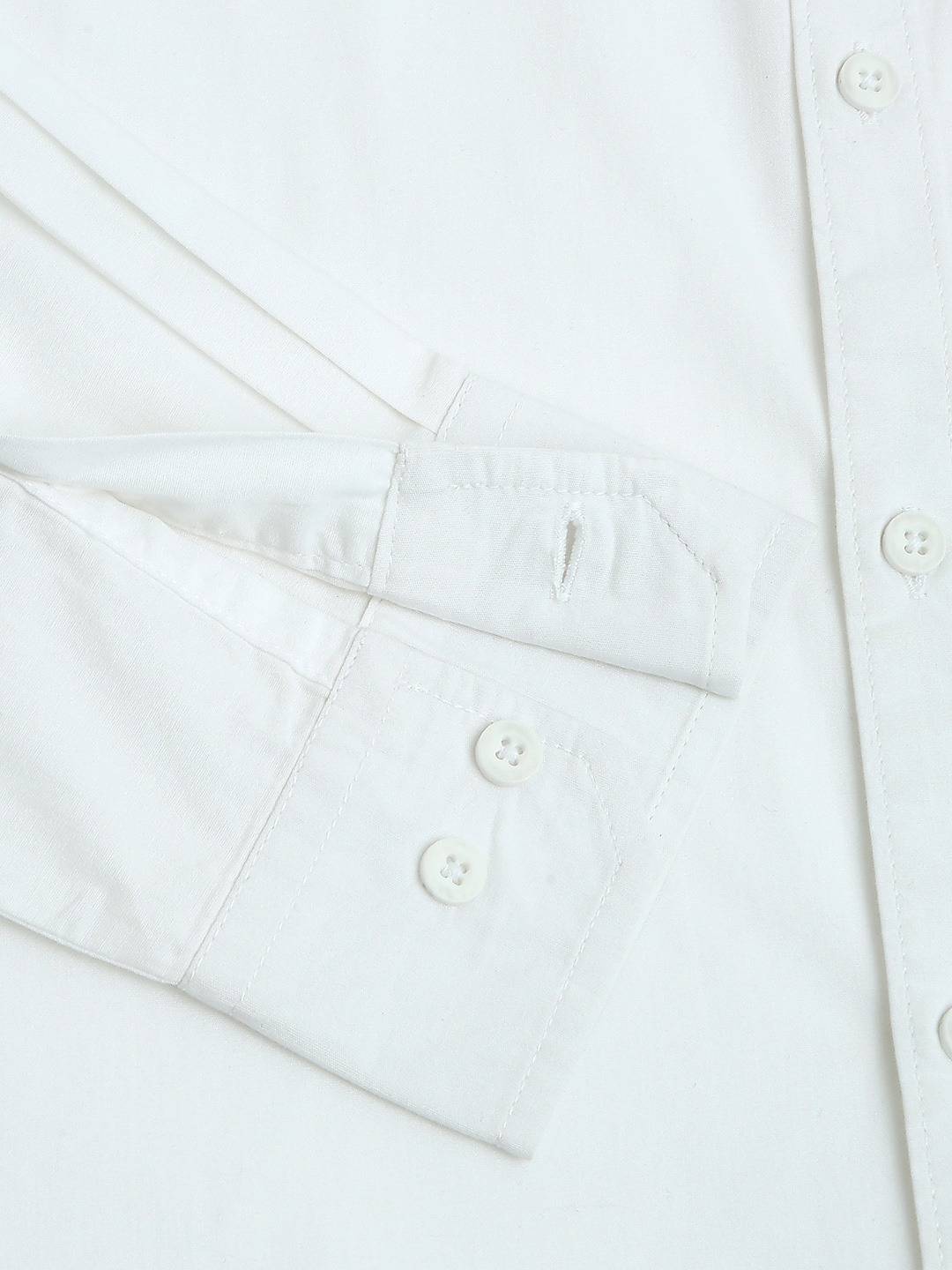 Thomas Scott Men Plus Size Classic Spread Collar Pure Cotton Casual Shirt