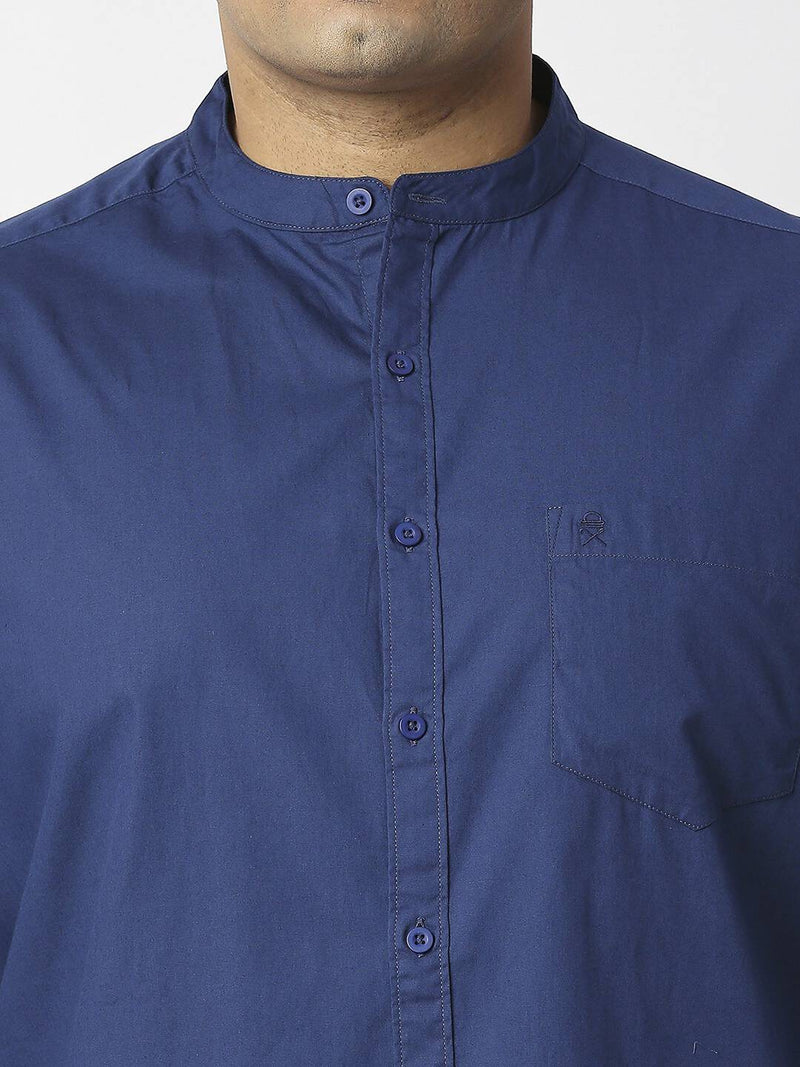 Thomas Scott Men Plus Size Premium Slim Fit Pure Cotton Casual Shirt