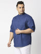 Plus Size Premium Slim Fit Pure Cotton Casual Shirt For Men