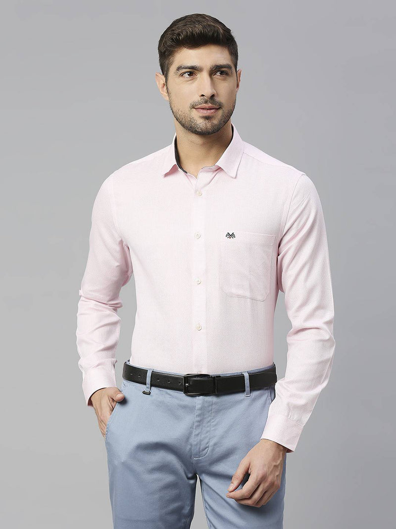 Thomas Scott Men Classic Slim Fit Opaque Pure Cotton Formal Shirt