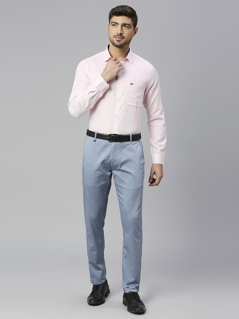 Thomas Scott Men Classic Slim Fit Opaque Pure Cotton Formal Shirt
