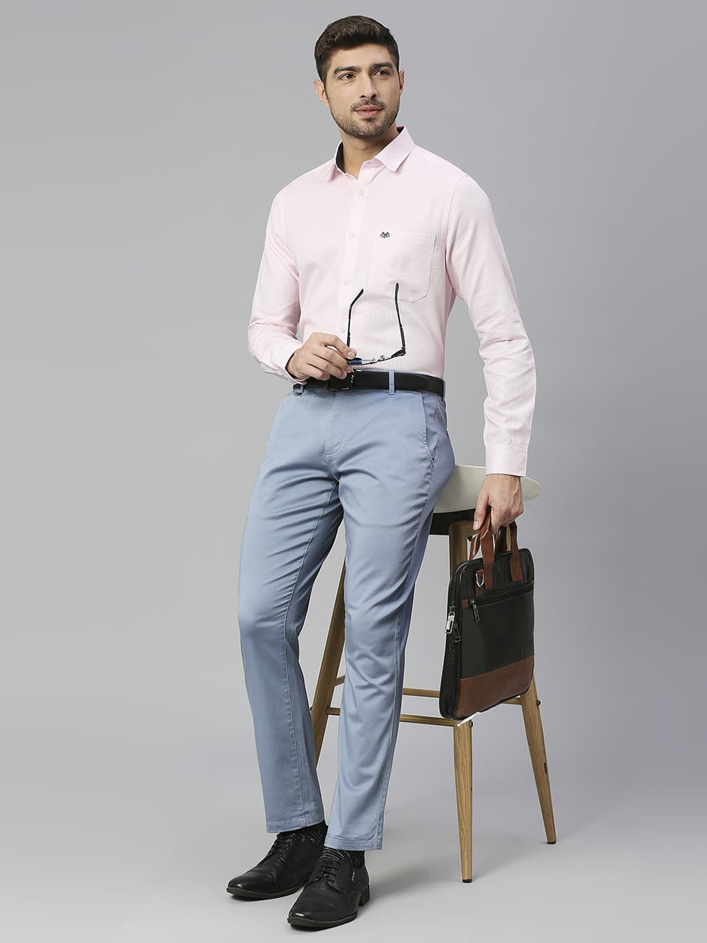 Thomas Scott Men Classic Slim Fit Opaque Pure Cotton Formal Shirt