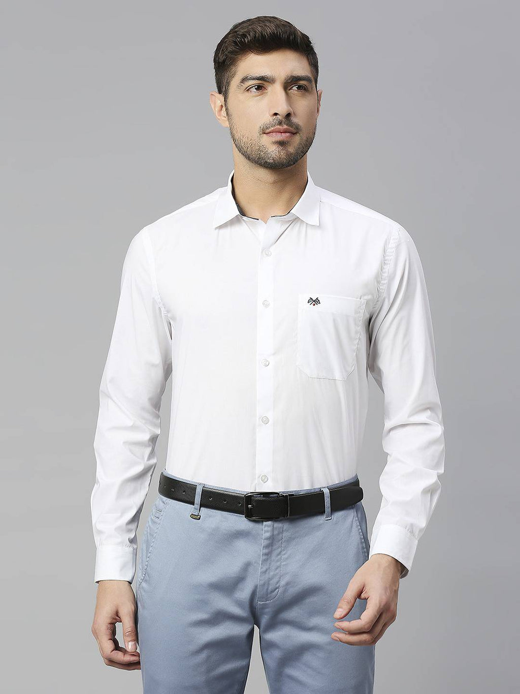 Thomas Scott Men Spread Collar Classic Fit Slim Fit Pure Cotton Formal Shirt