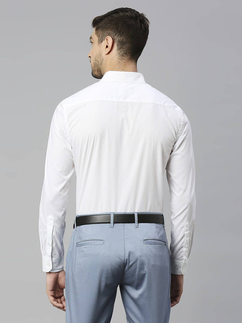 Thomas Scott Men Spread Collar Classic Fit Slim Fit Pure Cotton Formal Shirt