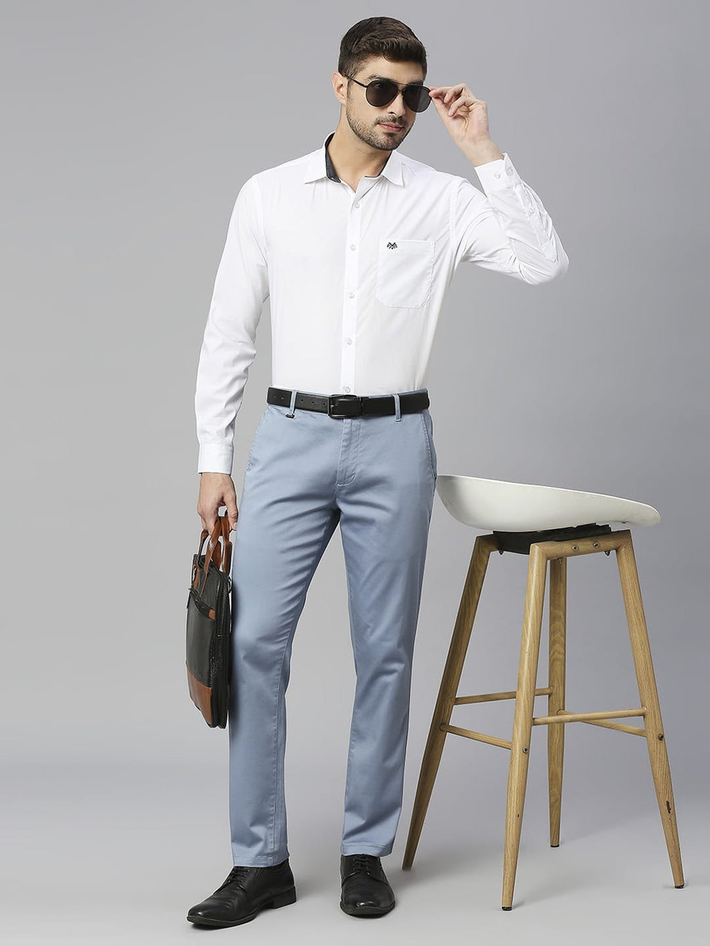 Thomas Scott Men Spread Collar Classic Fit Slim Fit Pure Cotton Formal Shirt