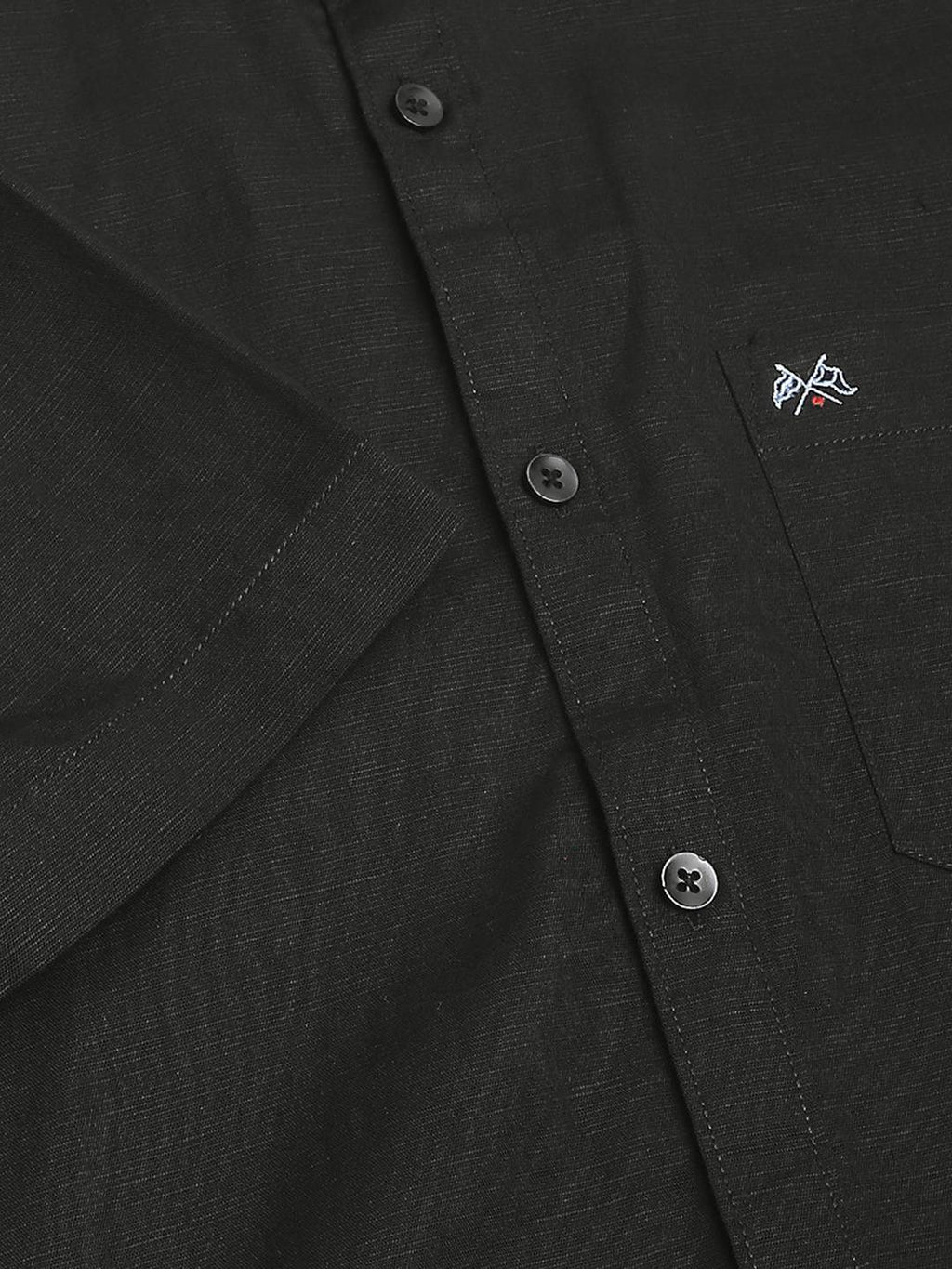 Thomas Scott Men Classic Slim Fit Opaque Cotton Linen Casual Shirt