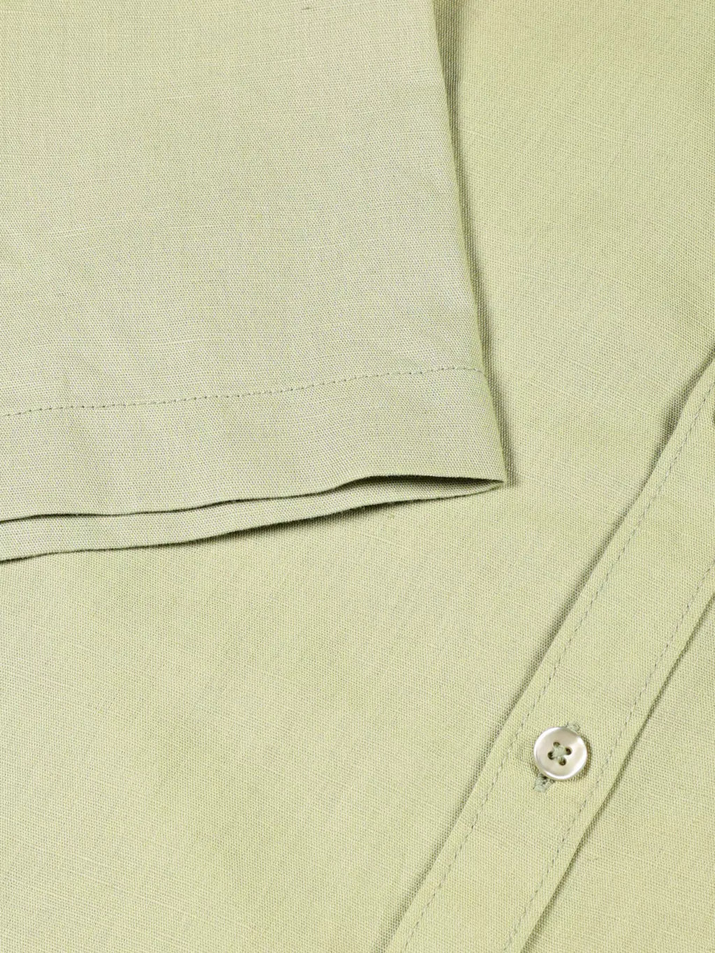 Thomas Scott Men Classic Cotton Linen Slim Fit Short Sleeves Casual Shirt