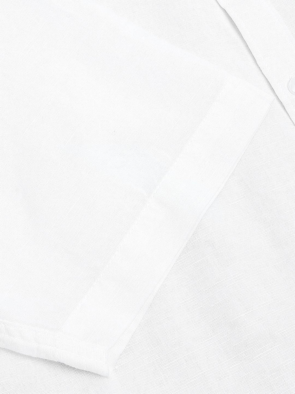 Thomas Scott Men Cutaway Collar Classic Slim Fit Cotton Linen Casual Shirt