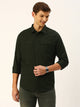 Thomas Scott Men Cotton Twill Classic Slim Fit Opaque Casual Shirt