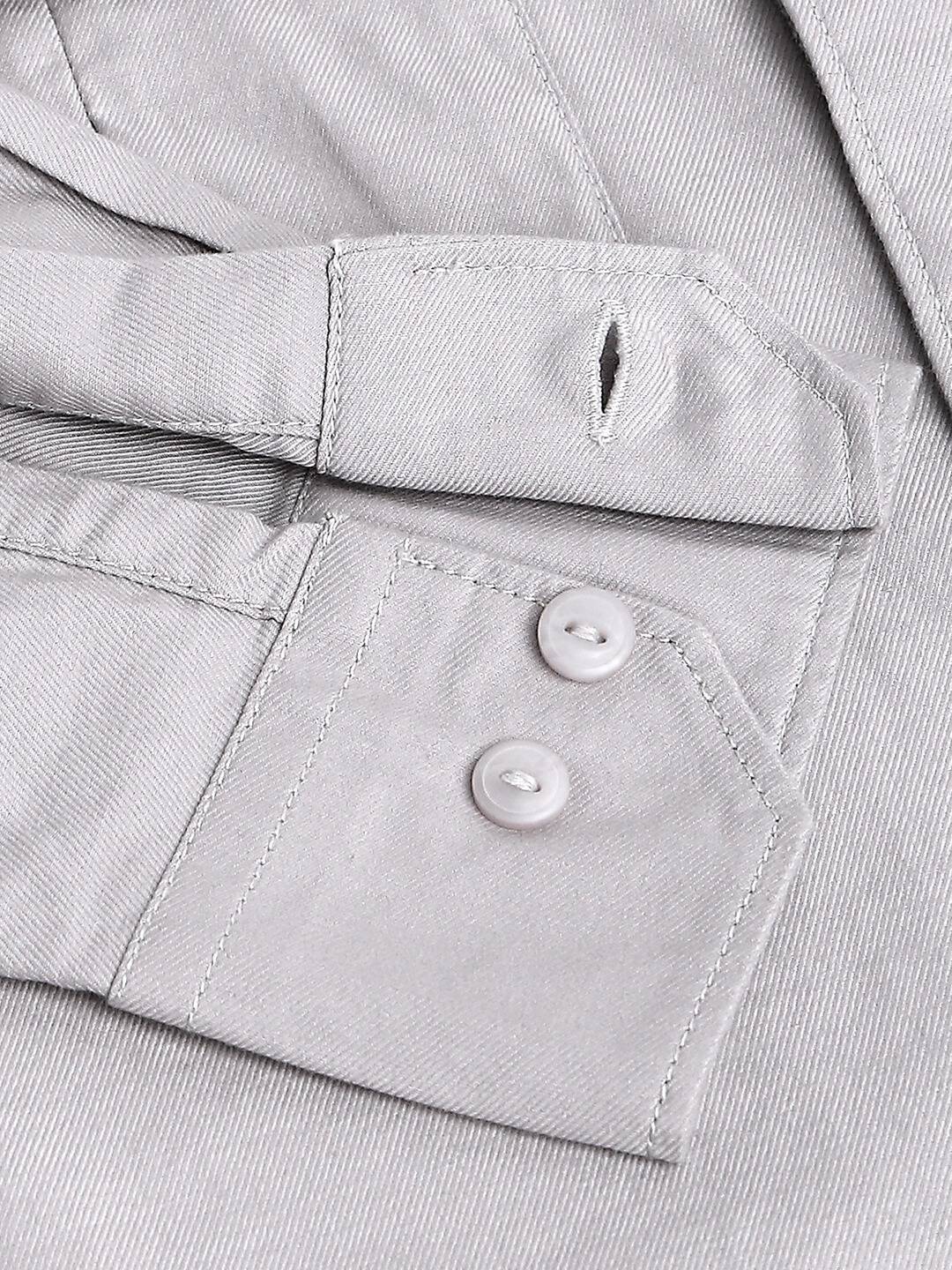 Thomas Scott Men Cotton Twill Classic Slim Fit Opaque Casual Shirt