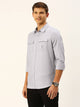 Thomas Scott Men Cotton Twill Classic Slim Fit Opaque Casual Shirt