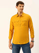 Thomas Scott Men Cotton Twill Classic Slim Fit Opaque Casual Shirt