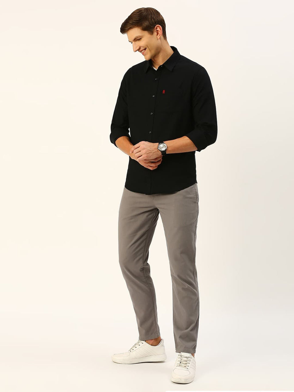Thomas Scott Men Classic Cotton Slim Fit Flannel Casual Shirt