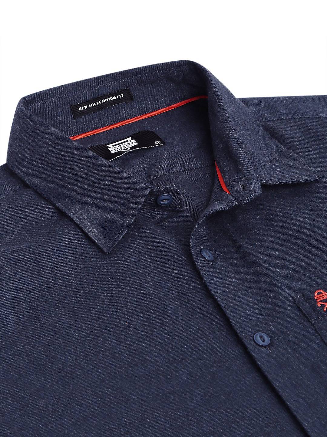 Thomas Scott Men Classic Slim Fit Flannel Casual Shirt