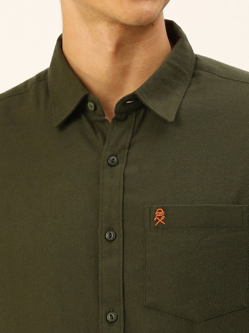 Thomas Scott Men Classic Slim Fit Flannel Casual Shirt