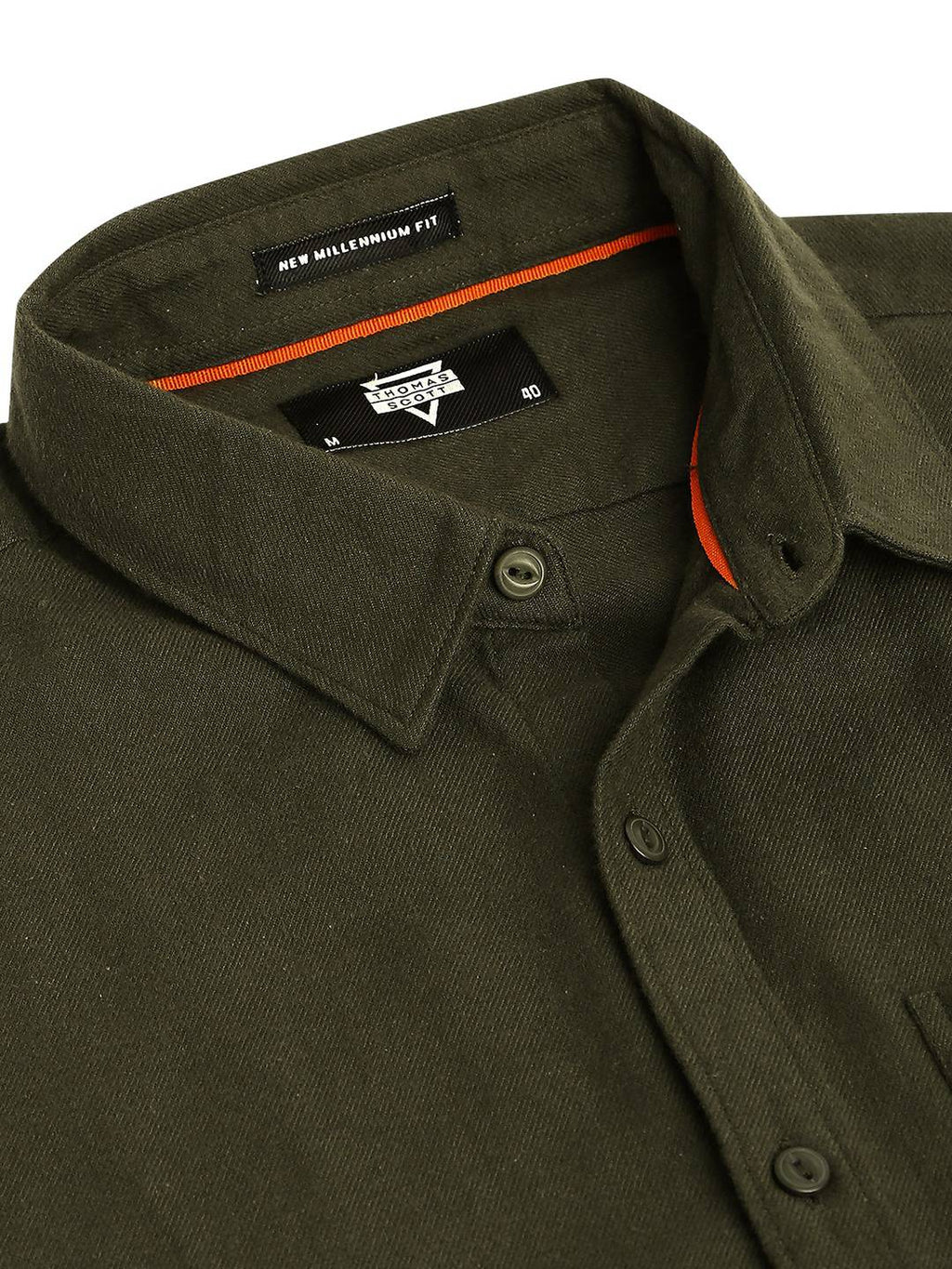 Thomas Scott Men Classic Slim Fit Flannel Casual Shirt